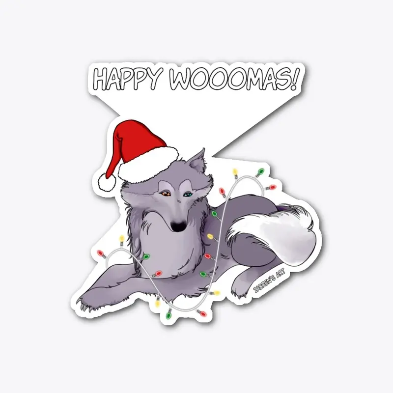 Happy Wooomas! Holiday Kodi Wolf